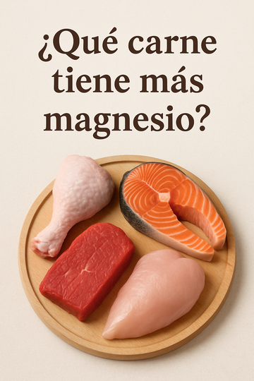 ¿Qué carne tiene más magnesio?