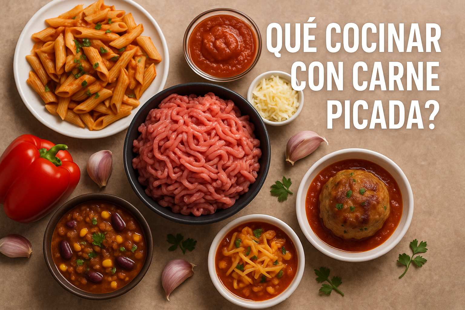 ¿Qué cocinar con carne picada?