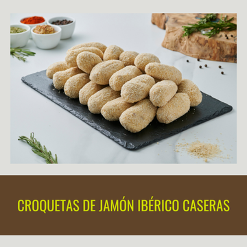 1 kg de Croquetas de jamón ibérico caseras, 30 unid. Aprox.