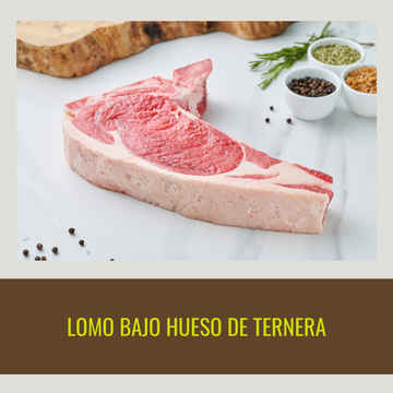 Lomo bajo de ternera con hueso, 500 g