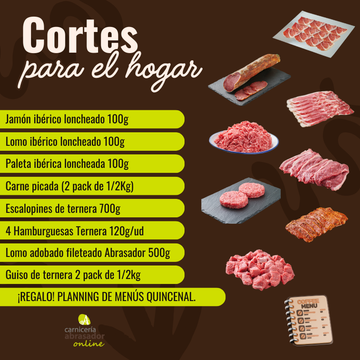 Cortes para el hogar con REGALO de Planning de menús quincenal