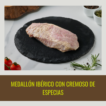 3 Medallón ibérico cremoso de especias, 250 g/ unidad