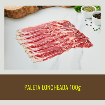 10 Blister de jamón loncheado 100 g/unidad Y 10 Blister de paleta loncheada 100 g/unidad