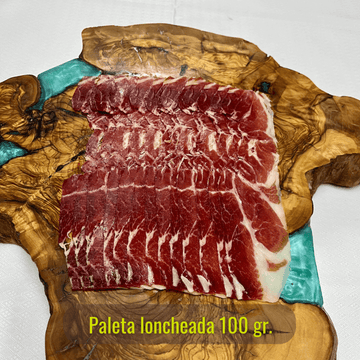 10 Blister de jamón loncheado 100 g/unidad Y 10 Blister de paleta loncheada 100 g/unidad