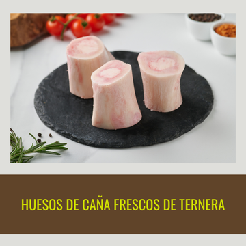 3 kg Huesos de caña Frescos de Ternera para caldo (6 paq 1/2 kg)