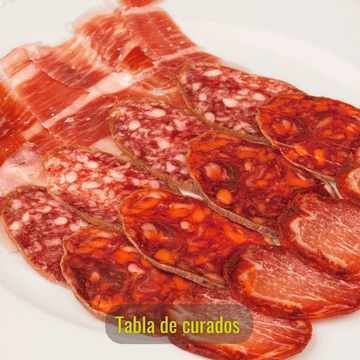 2 Tablas de curados Abrasador (4 lonchas de jamón, 4 lomo, 4 chorizo y 4 salchichón/tabla)