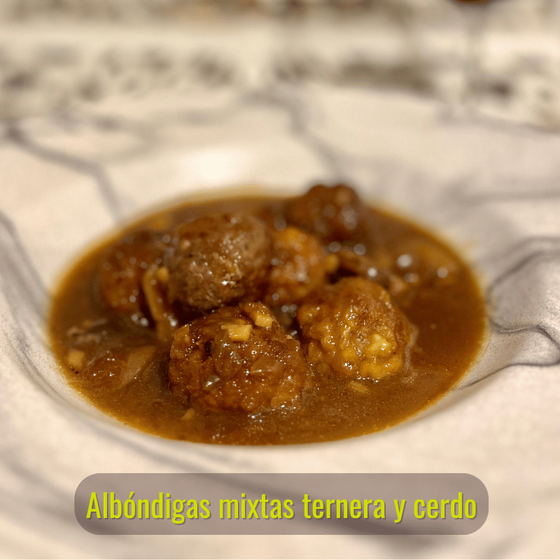 Albóndigas mixtas de ternera y cerdo ibérico